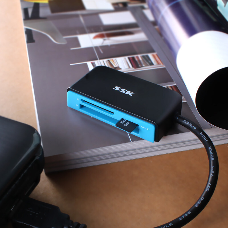 飚王 SSK 多功能合一读卡器 SCRM330 USB3.0高速读写 支持TF/SD/CF TJHX080809155129